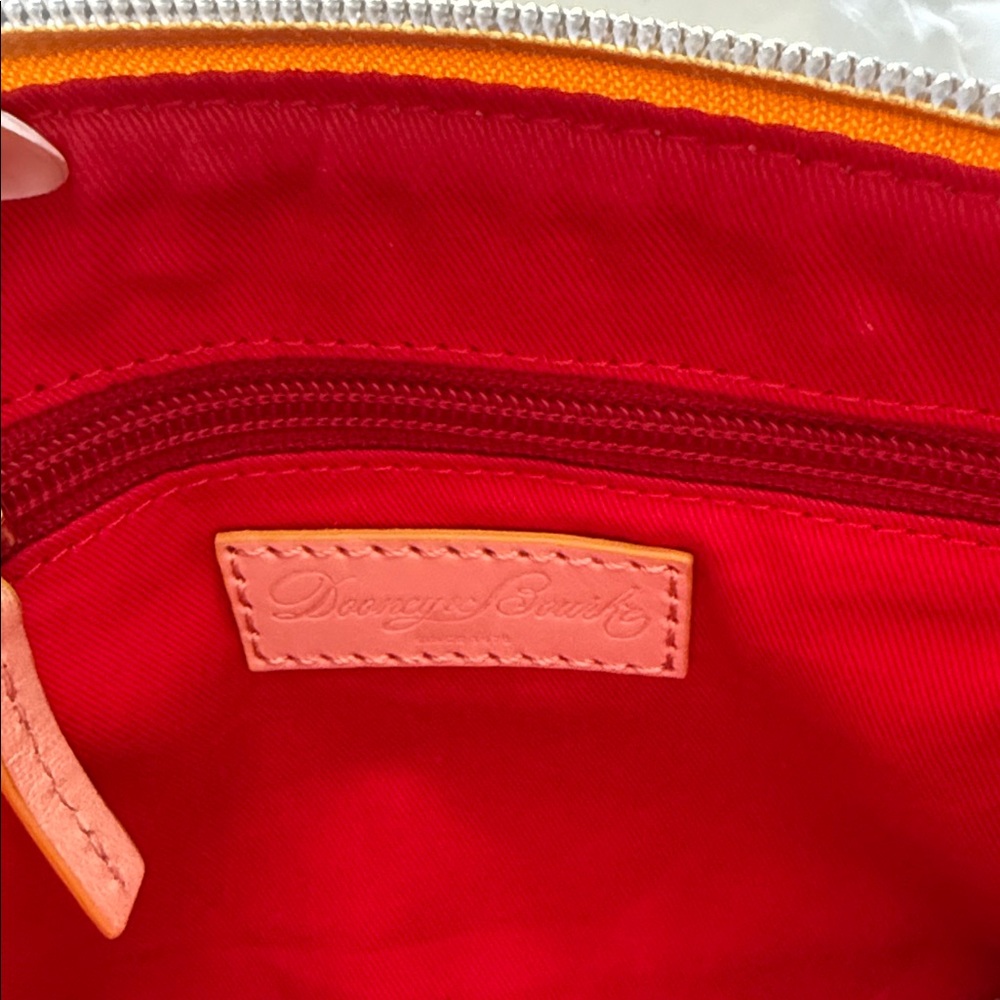 Dooney & Bourke Yellow and Orange Checkered Crossbody Bag - Picture 3 of 8